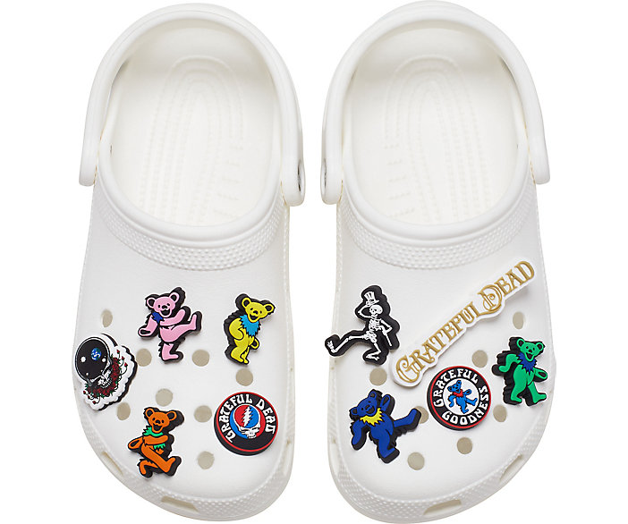 Now Available Crocs Grateful Dead Jibbitz Charms 10 Pack Sneaker Shouts